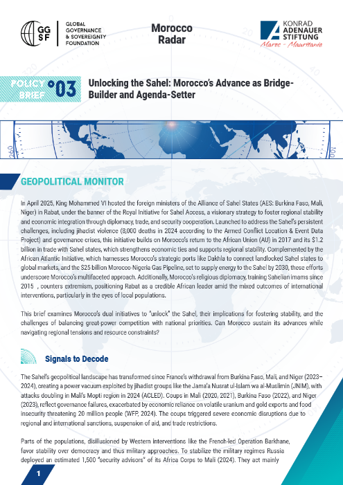 Unlocking the Sahel: Morocco’s Advance as Bridge-Builder and Agenda-Setter