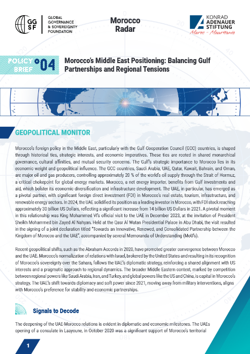 Morocco’s Middle East Positioning: Balancing Gulf Partnerships and Regional Tensions