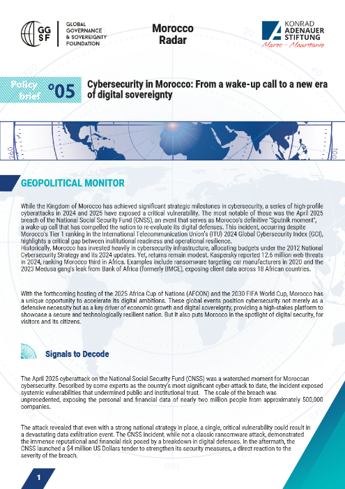 Cybersecurity in Morocco: From a Wake-Up Call to a New Era of Digital Sovereignty